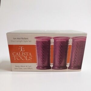 Calista Tools Ion Hot Rollers New In Box Short Length Style Set